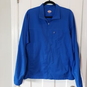 Dickies Dynamix Medical Scrubs Warm Up Jacket for Men Zip Front